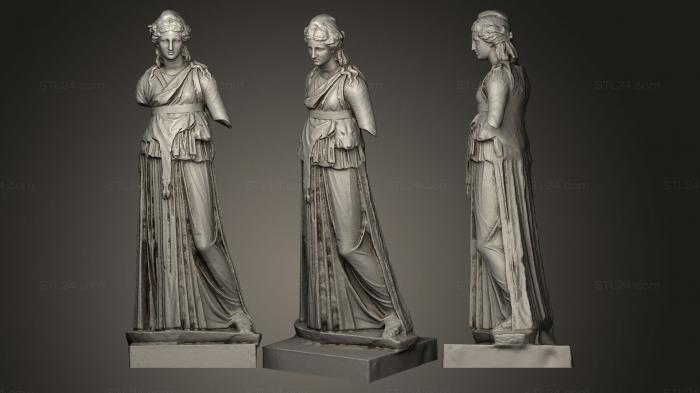 Статуи античные и исторические (Менада, STKA_0908) 3D модель для ЧПУ станка